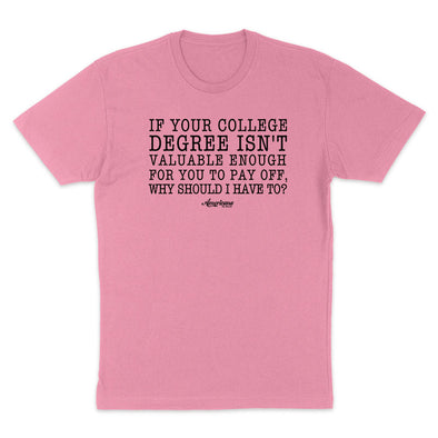 $20 Steal | If Your College Black Print Unisex T-Shirt