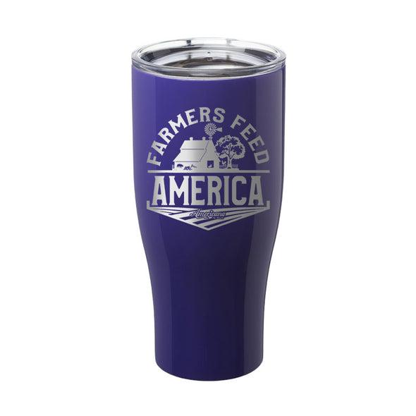 Farmers Feed America Laser Etched Tumbler