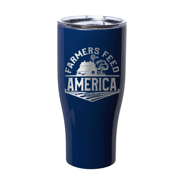 Farmers Feed America Laser Etched Tumbler