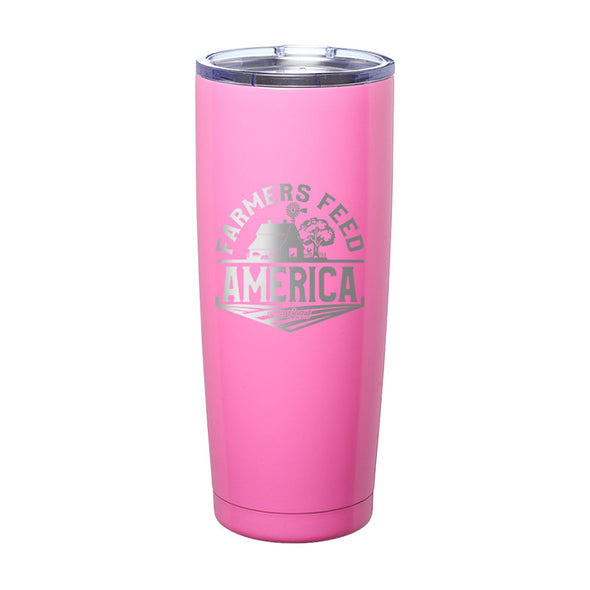 Farmers Feed America Laser Etched Tumbler