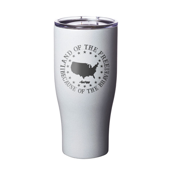 Land of the Free Laser Etched Tumbler