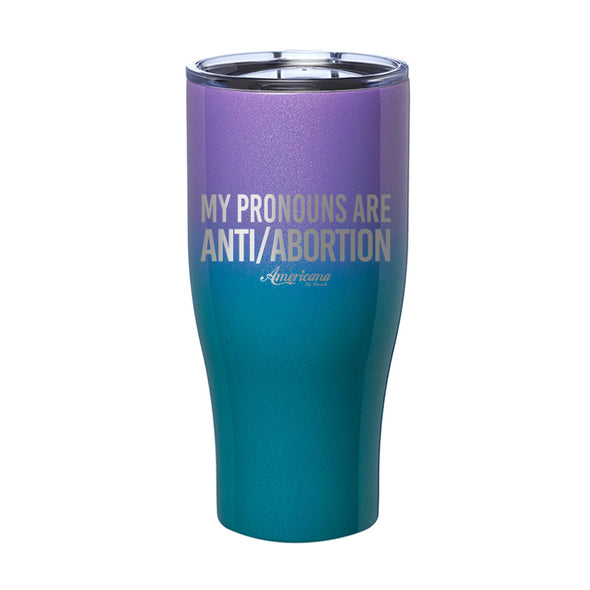 My Pronouns Are Laser Etched Tumbler