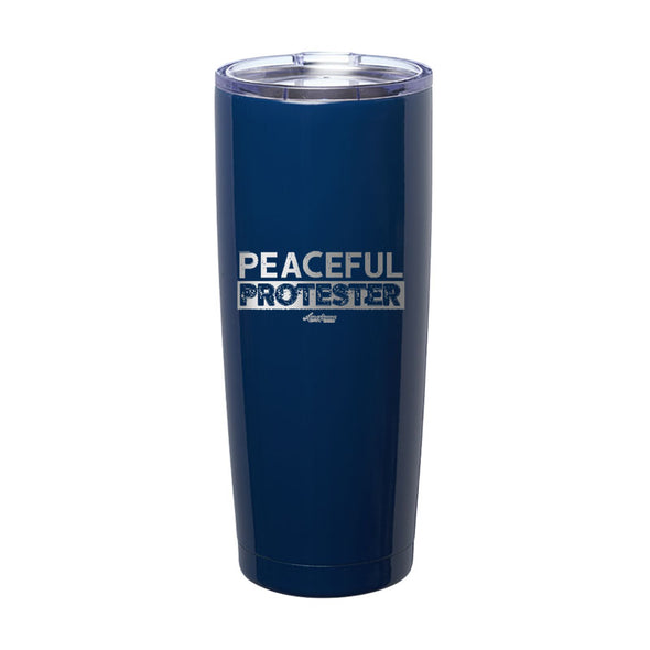 Peaceful Protester Laser Etched Tumbler
