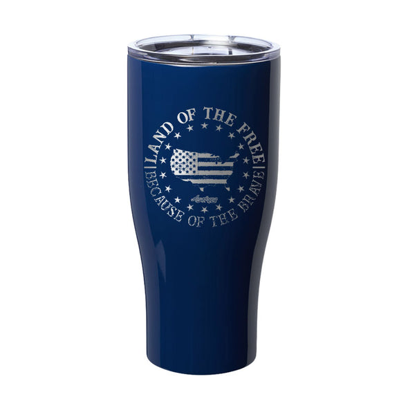 Land of the Free Laser Etched Tumbler
