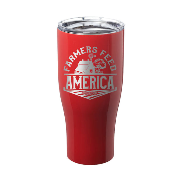 Farmers Feed America Laser Etched Tumbler